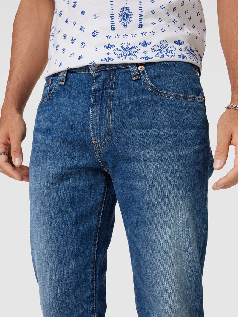 Jeans im 5-Pocket-Design Modell 'NICE AND SIMPLE' in marineblau