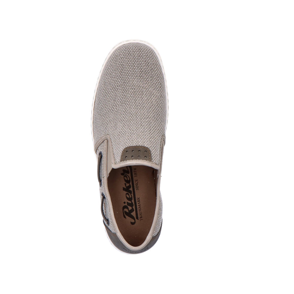 Rieker Herren Slipper mondgrau