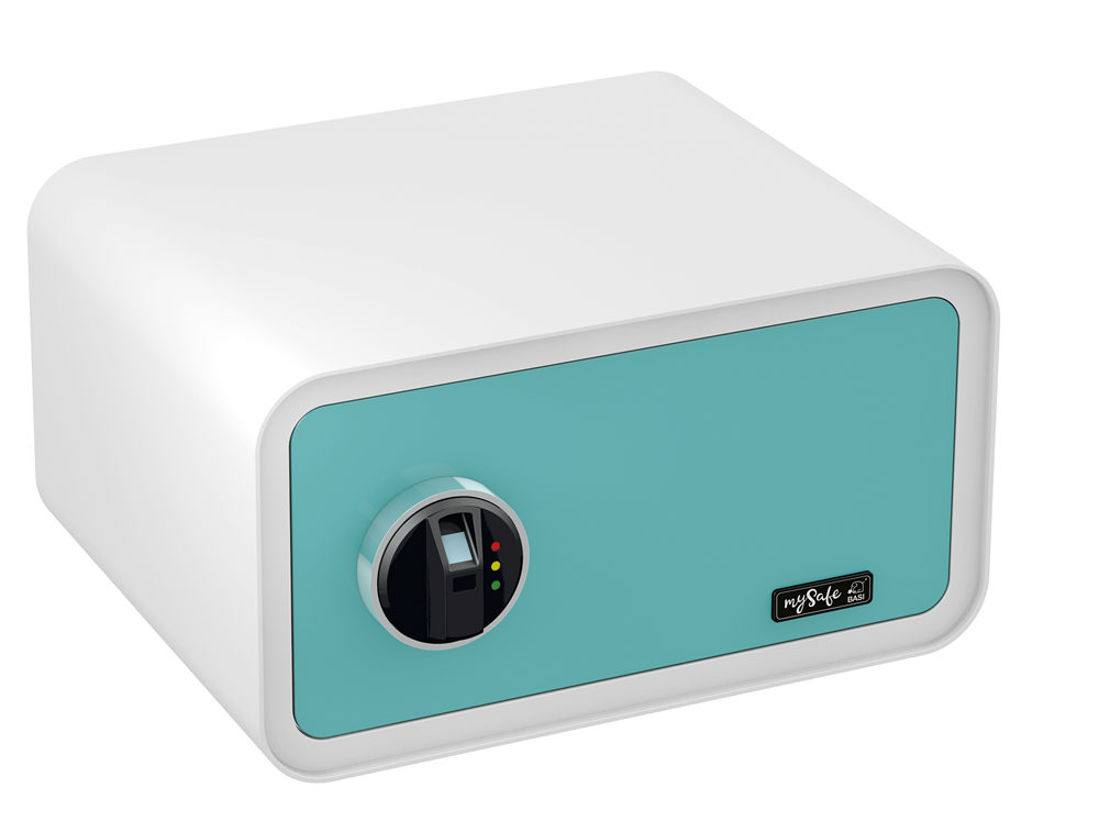 Basi mySafe 430 FP mit Fingerabdruckscanner, Blau-Weiß