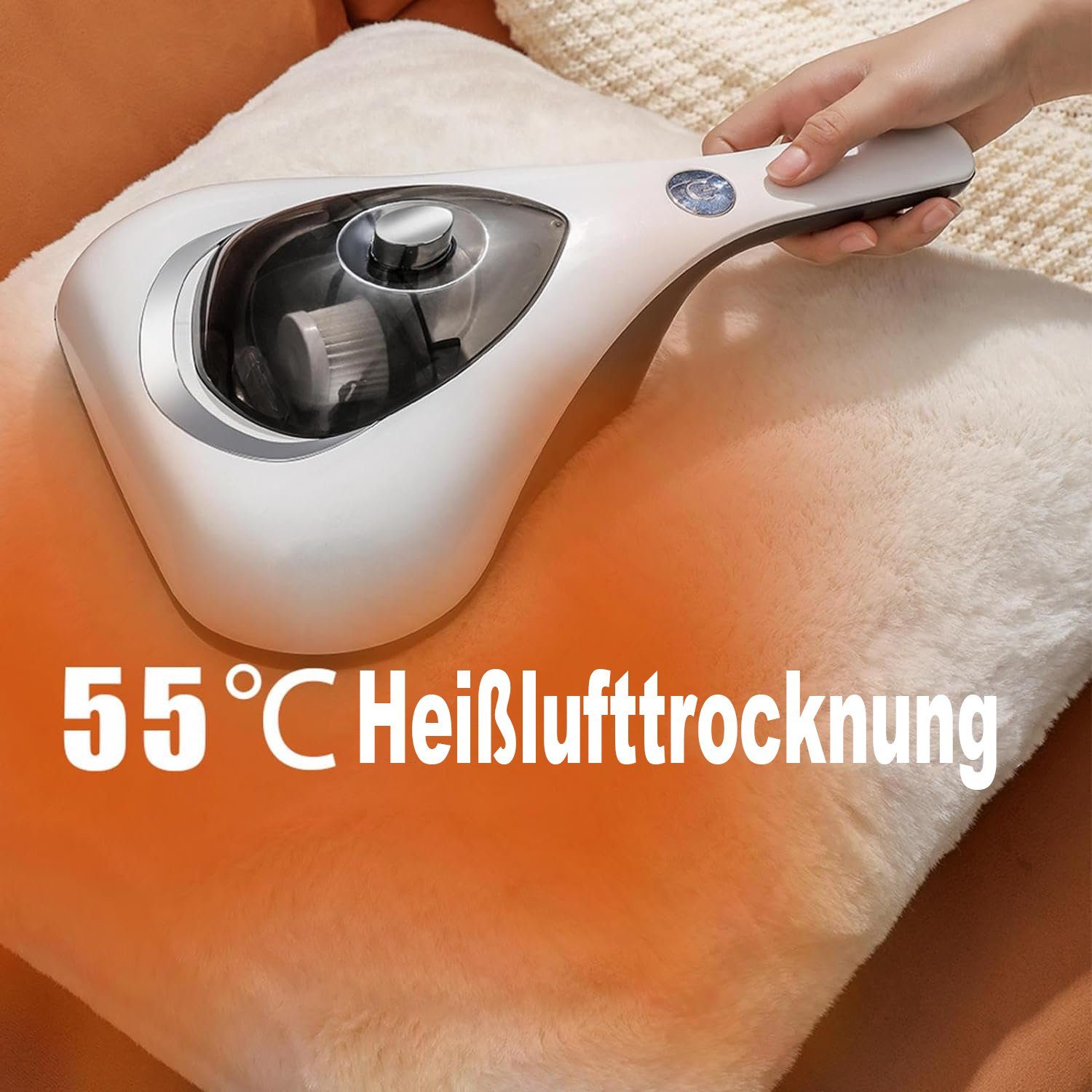Mutoy Matratzenreinigungsgerät Milben-Handstaubsauger,Milbensauger Milbenstaubsauger, HEPA Filter,entfernt 99,9% Aller Milben,für Matratzen,Betten