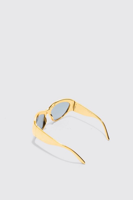 Sonnenbrille mit Metallic-Gestell