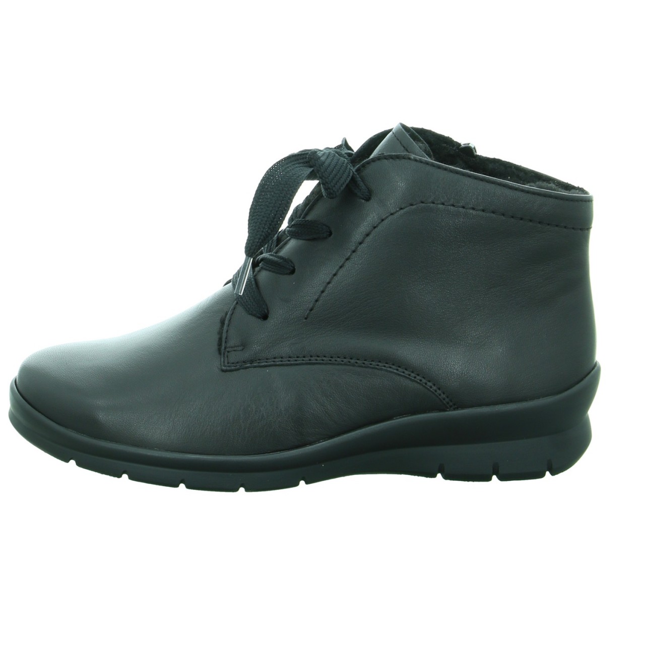 SEMLER Freizeit Schnürer schwarz Xenia schwarz Soft-Nappa