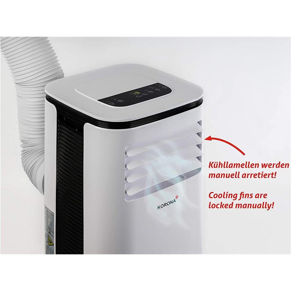 KORONA 3-in-1-Klimagerät 82001 Iceberg 9.0 ECO, Klimaanlage, Entfeuchter, Mobile Klimaanlage, LCD Fernbedienung