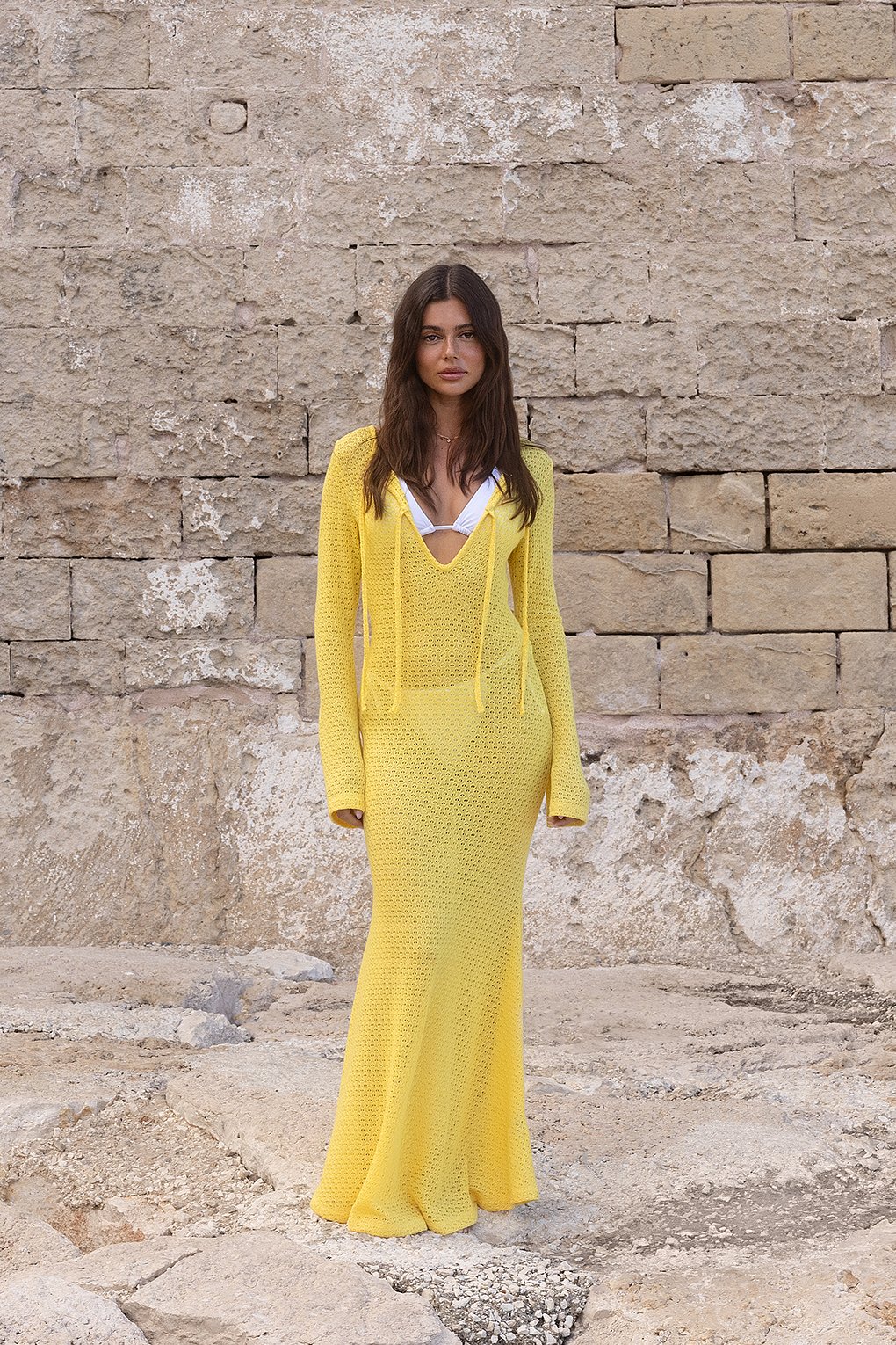 Maxi-Häkelkleid