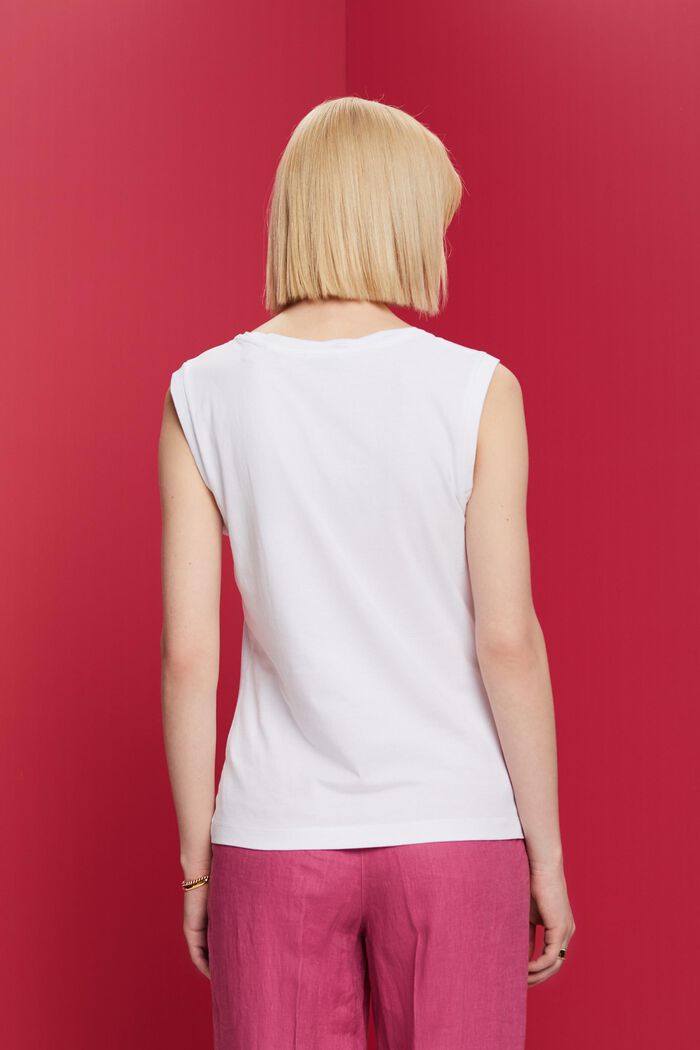 Tanktop mit Ausschnitt in Twist-Optik