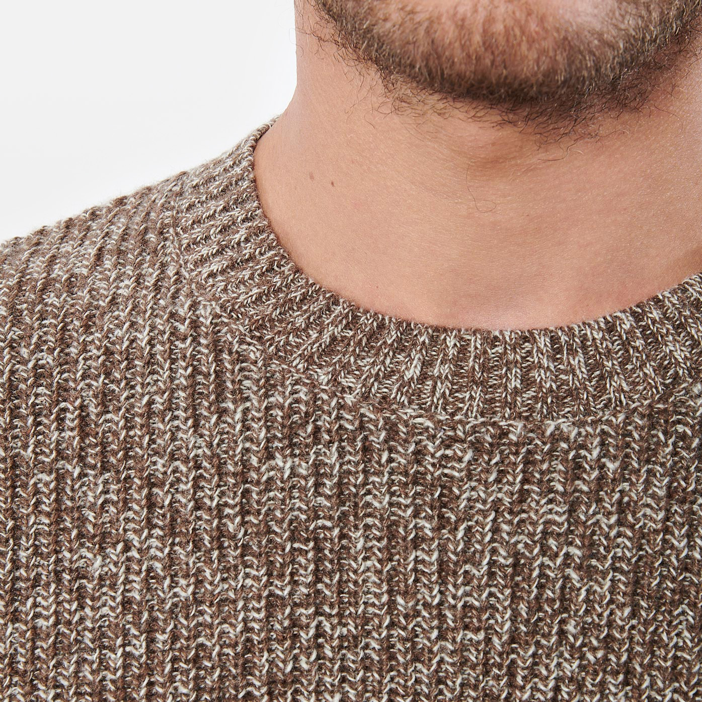 VOLKS  Pull marron homme