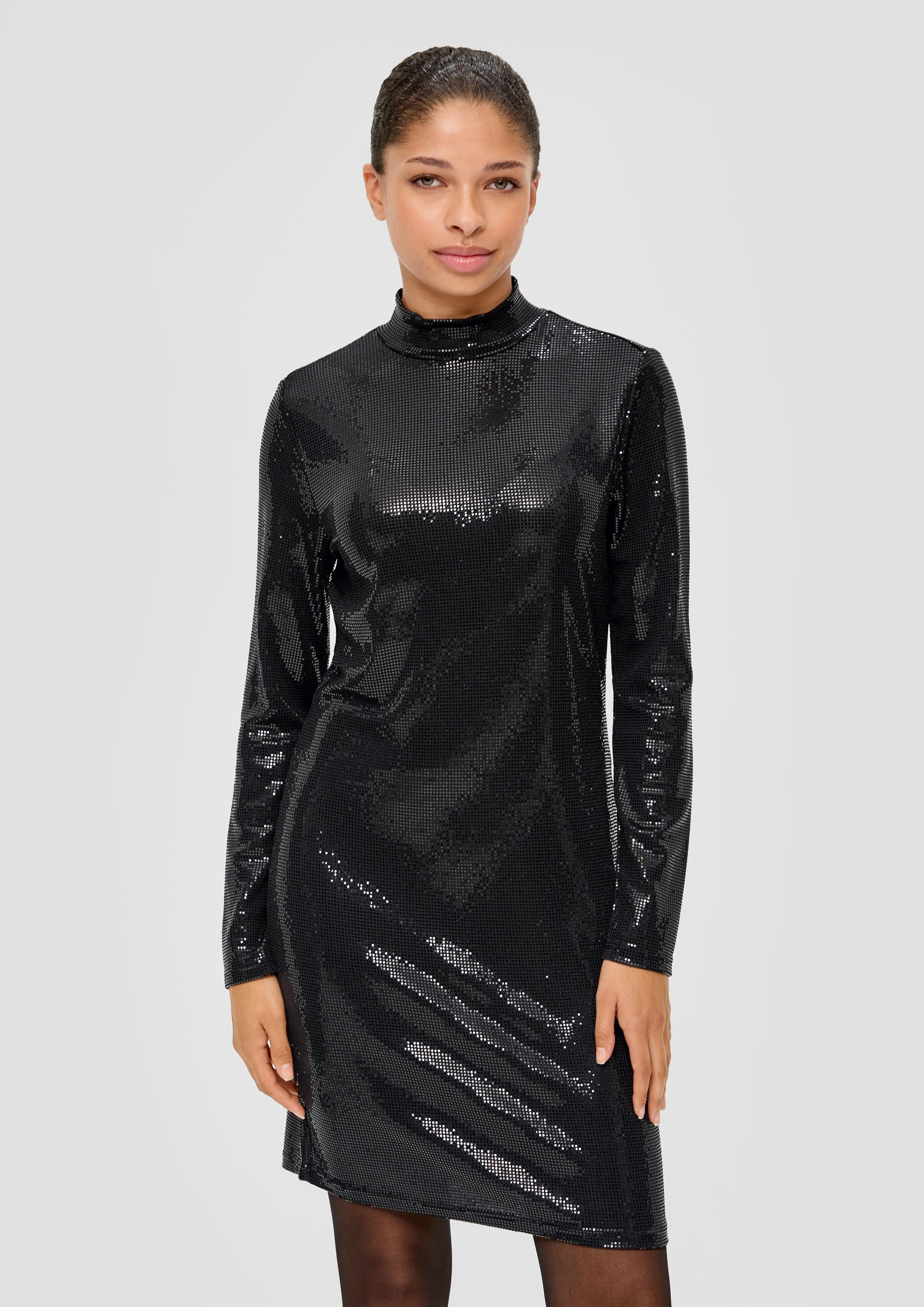 Jerseykleid mit Pailletten  2137471-9999