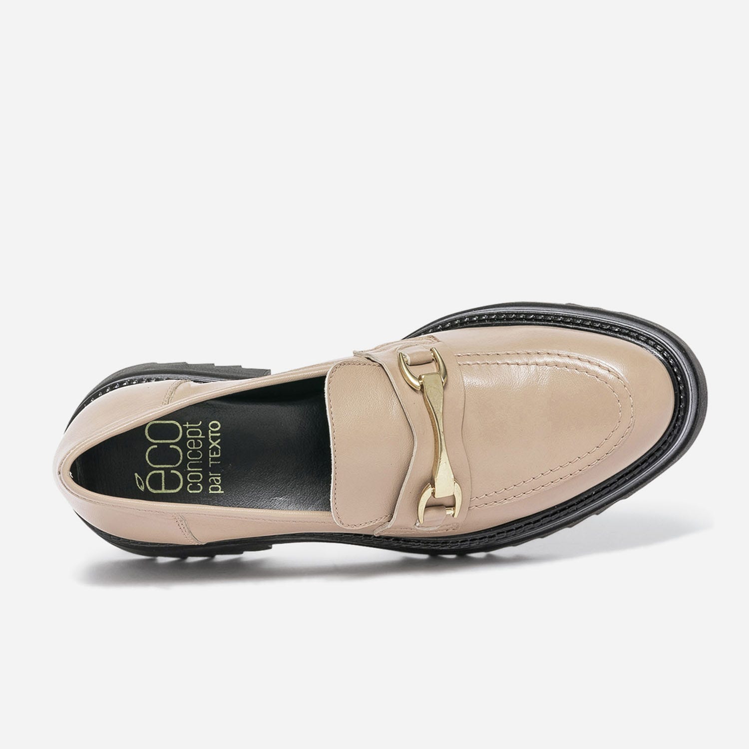 Mocassin TEXTO beige éco-conçu à semelle crantée