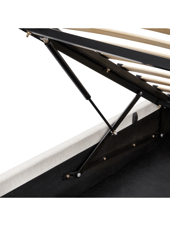 Beliani Doppelbett LAGORD in Weiß/Schwarz - (W) 180 x (H) 84 x (L) 214 cm günstig kaufen onesize