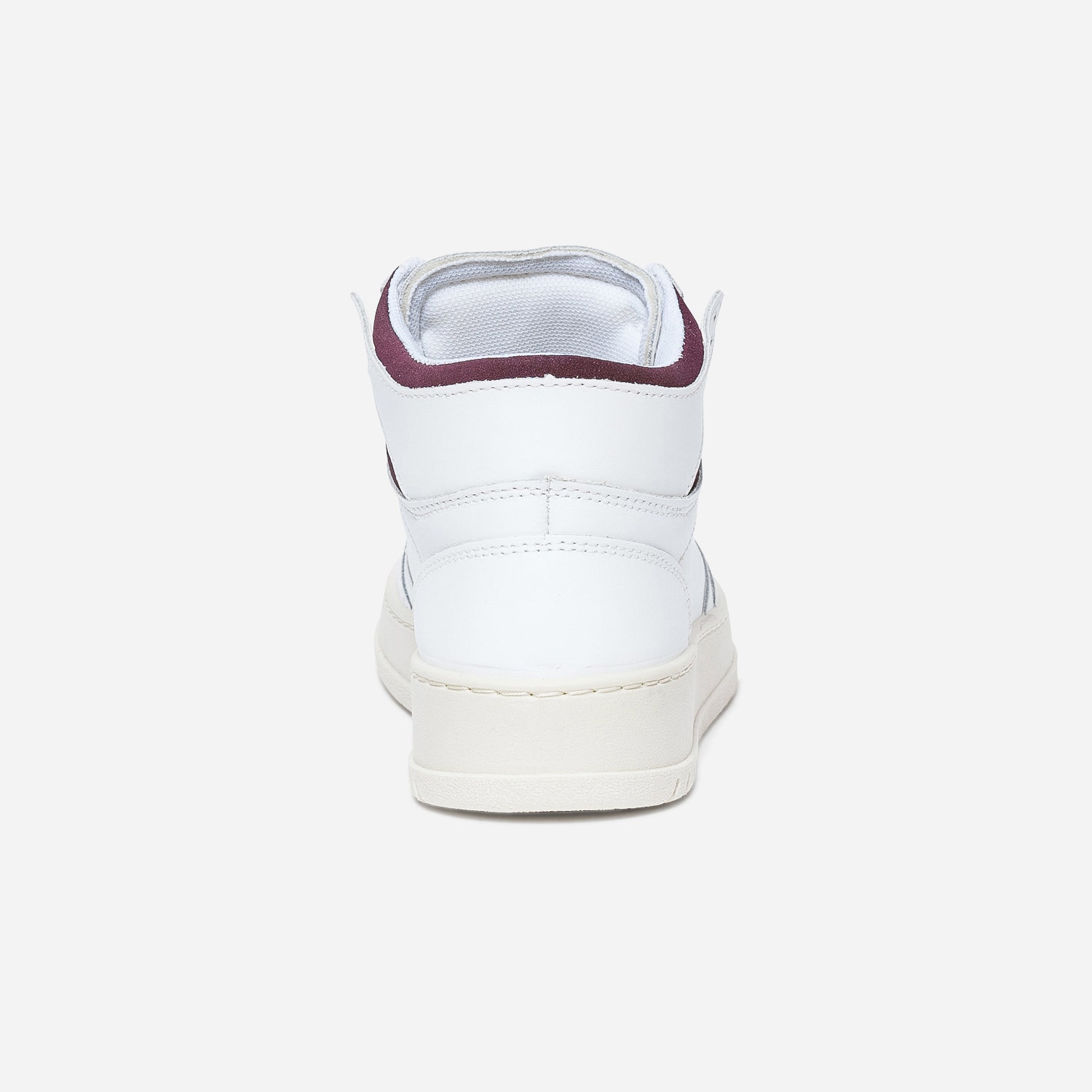 Basket TEXTO blanche et bordeaux