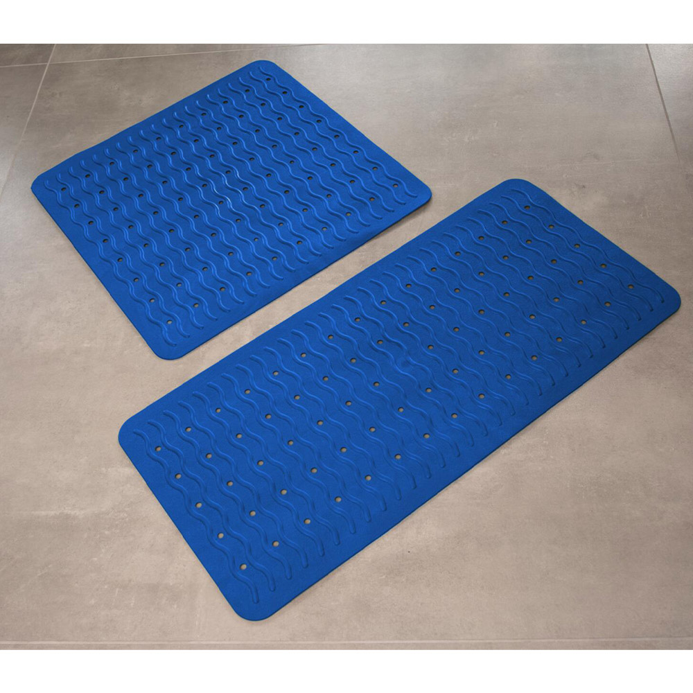 Ridder Duscheinlage Playa ca. 54x54 cm, blau (neon-blau), 100% TPE