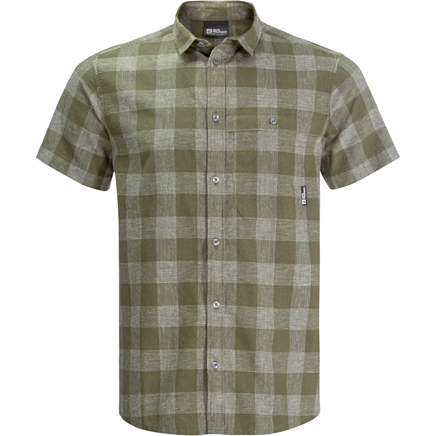 Jack Wolfskin Herren Hemd Highlands (greenwood checks)