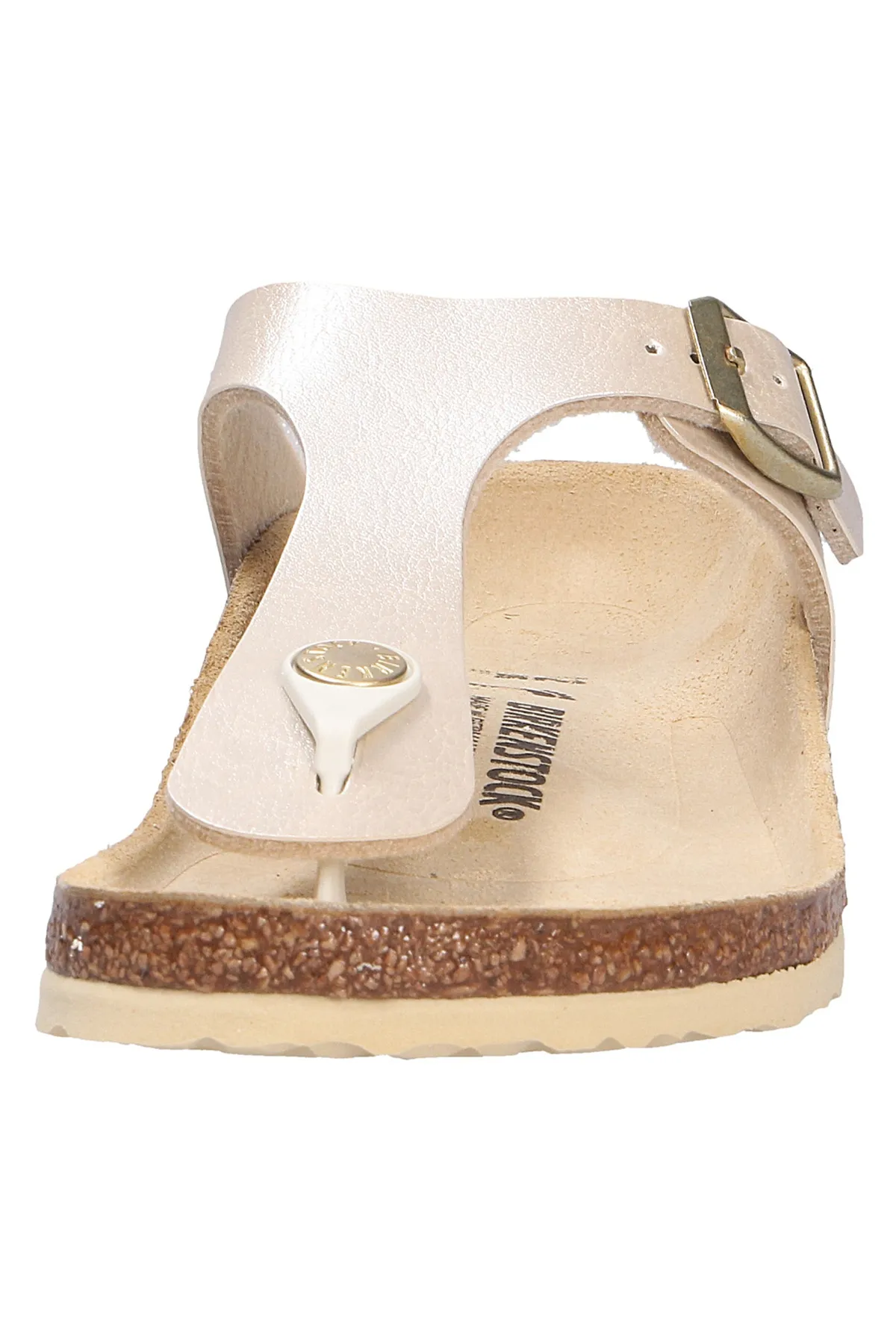 Birkenstock  Pantolette - Beige - Flacher Absatz