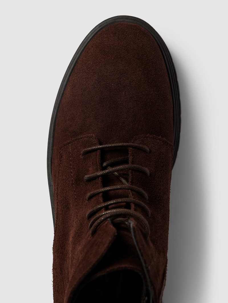 Boots mit Label-Details Modell 'CORE' in dunkelbraun