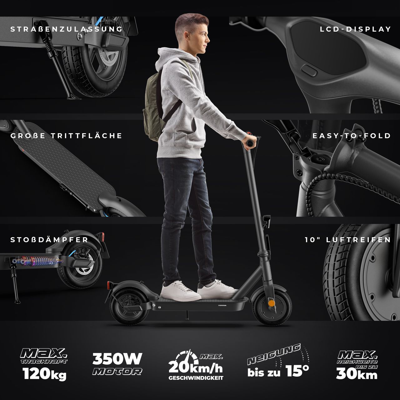 Xoro DIGGER jubelt ES3 E-Scooter