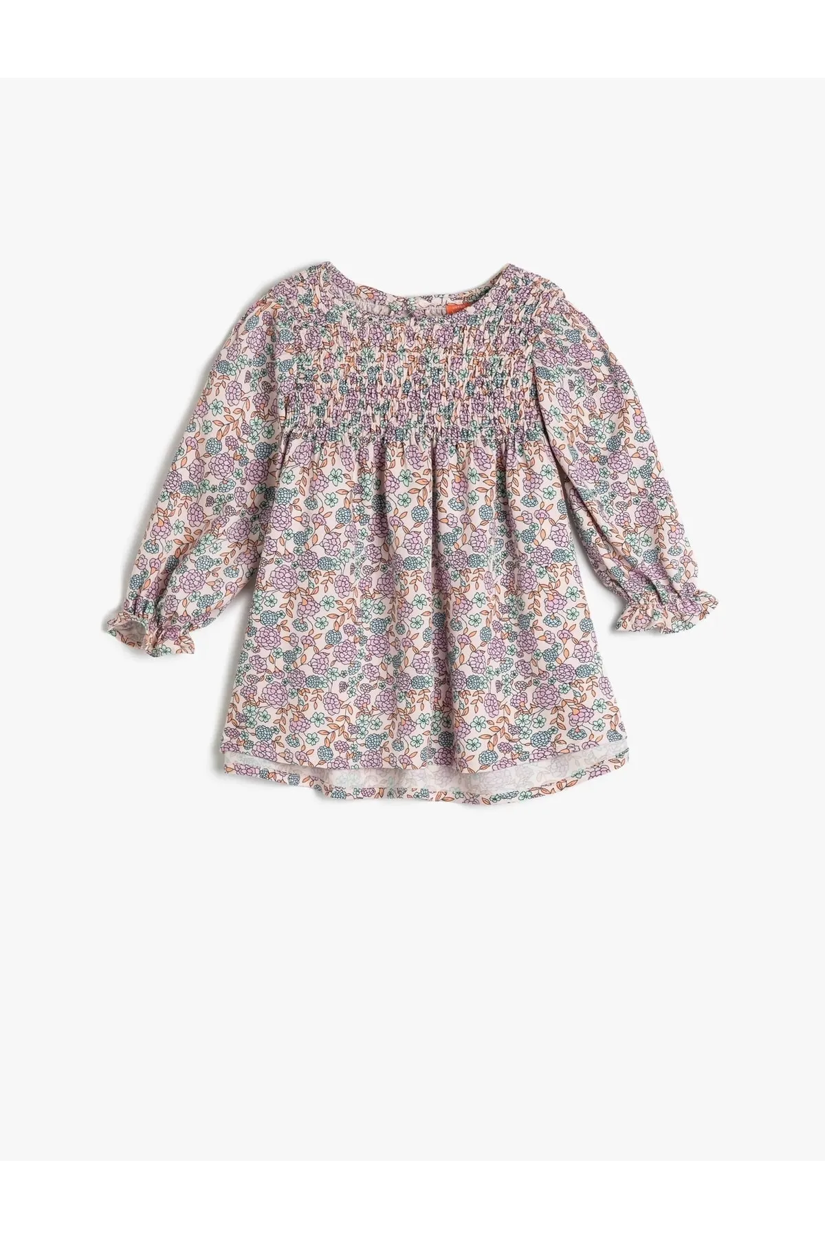Koton  3smg80051aw Mädchenkleid rosa gemustert