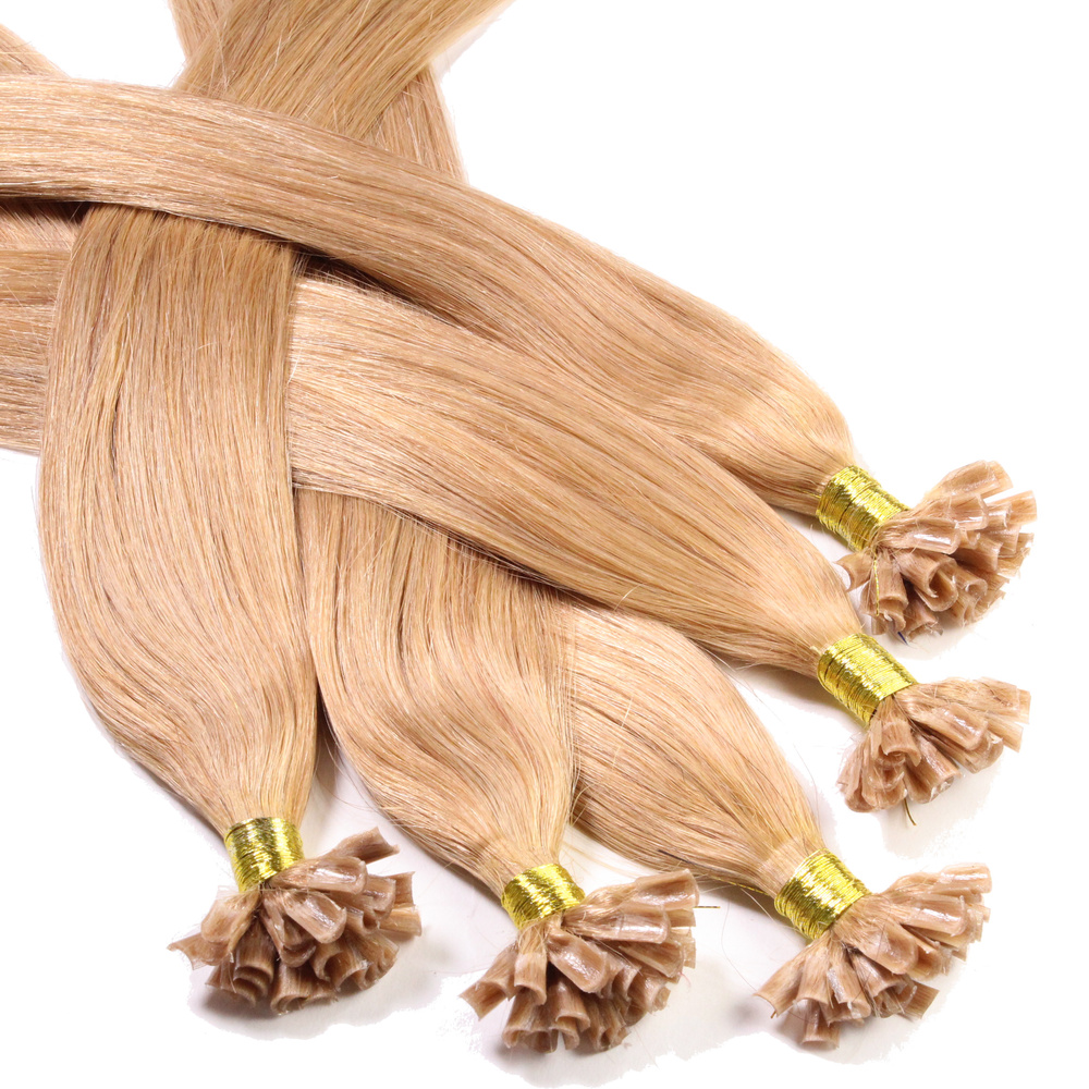 hair2heart Extensions à chaud bonding cheveux naturels #27 Blond doré foncé 0.5g extensions