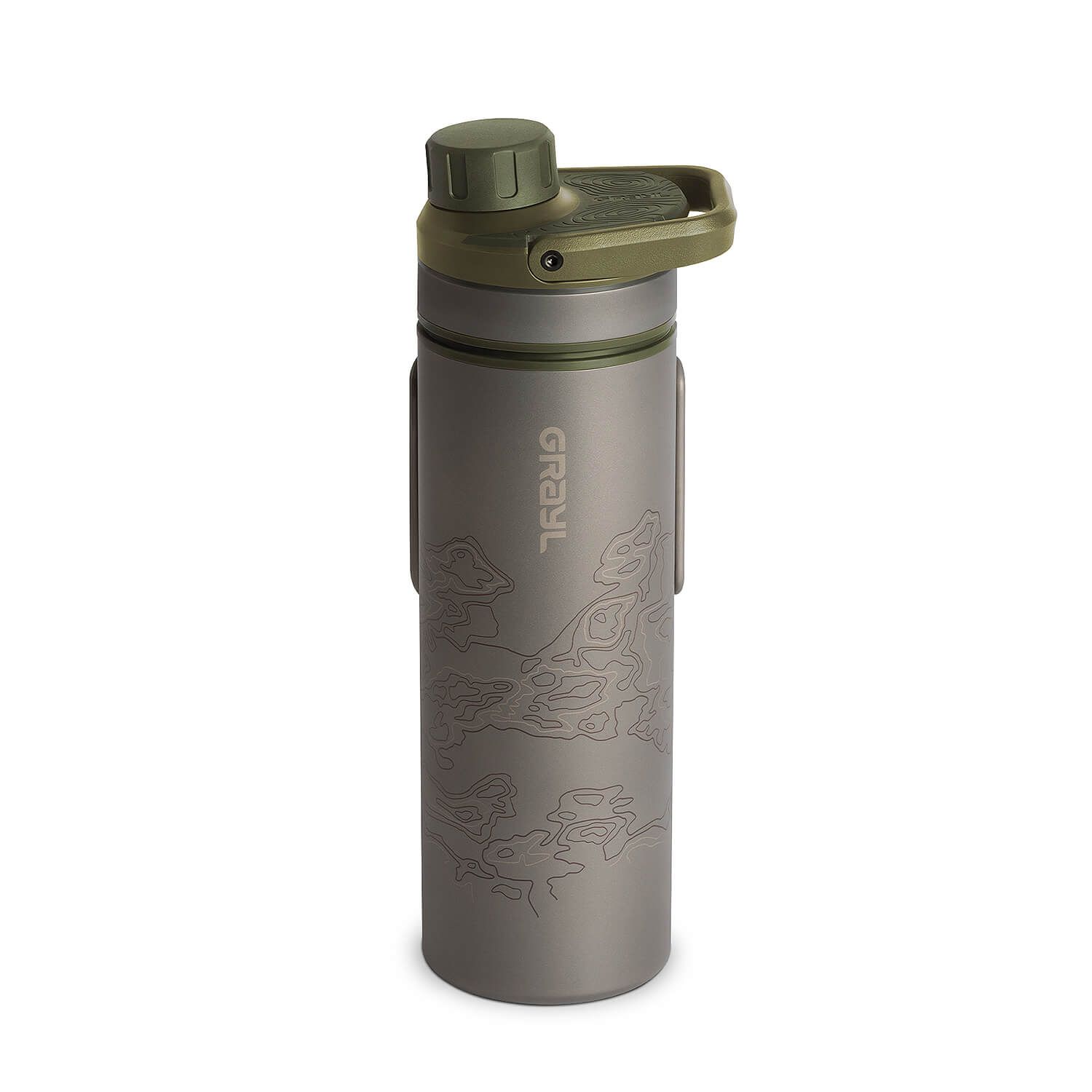 Titanium UltraPress Purifier Trinkflasche