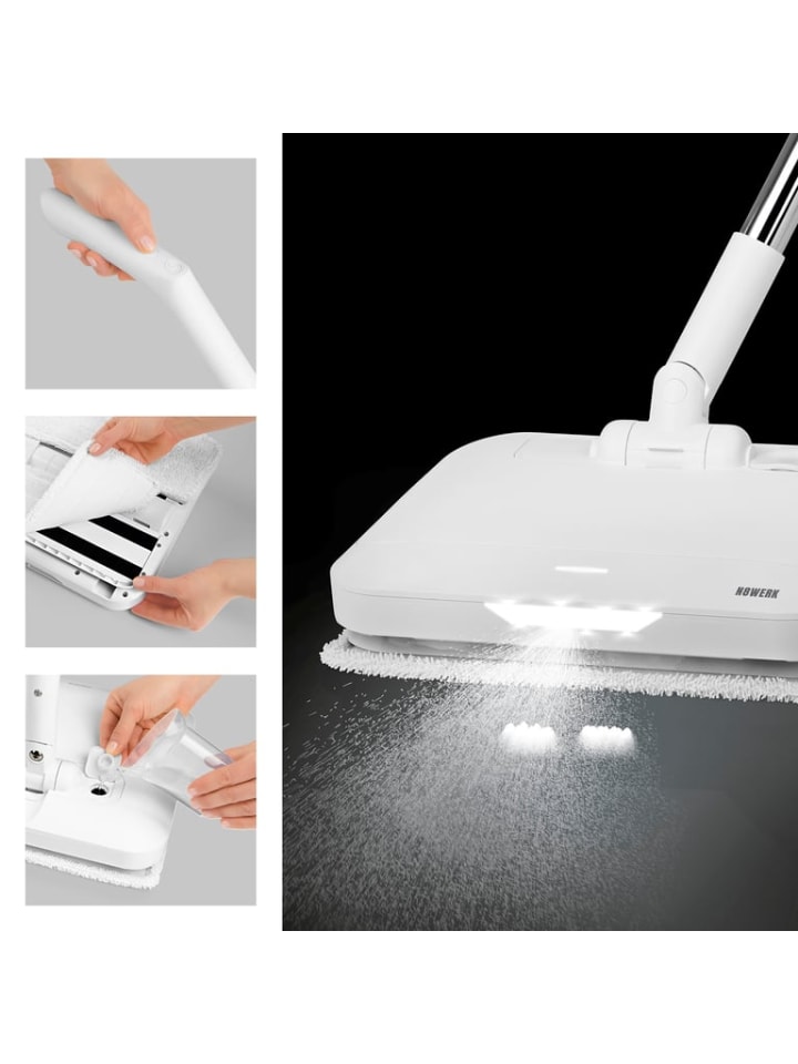 N8WERK Akku-Vibrationsmopp mit LED Beleuchtung - Moonlight White Edition günstig kaufen onesize