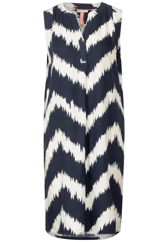 Street One Kleid mit Zick Zack Print