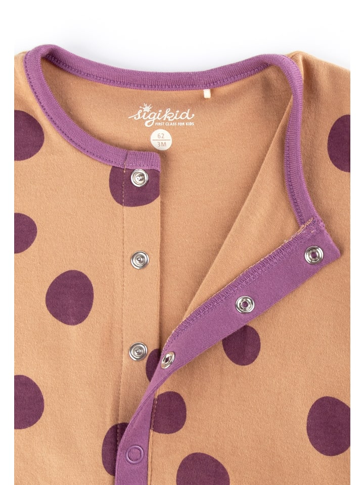 Sigikid Overall Nachtwäsche in braun/lila günstig kaufen