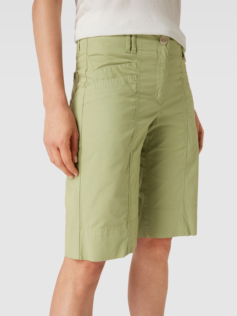 Bermudas mit seitlichen Eingrifftaschen Modell 'Lotta' in khaki