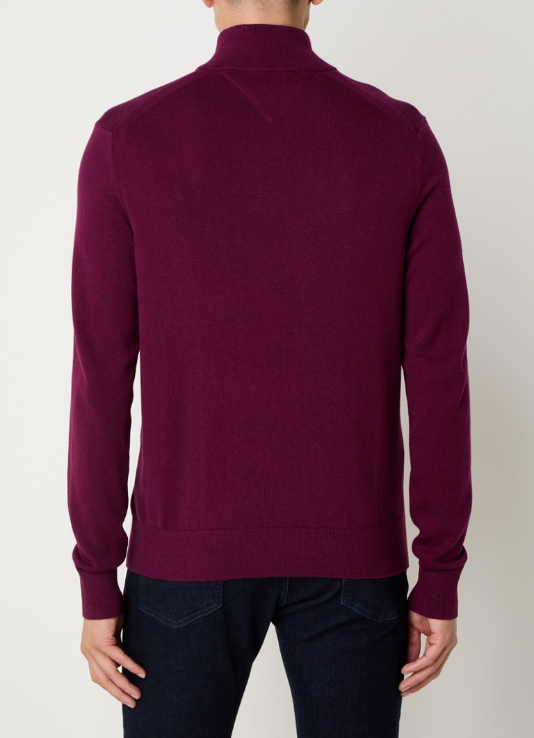 Tommy Hilfiger Pima fine-knit sweater in cashmere blend with logo embroidery