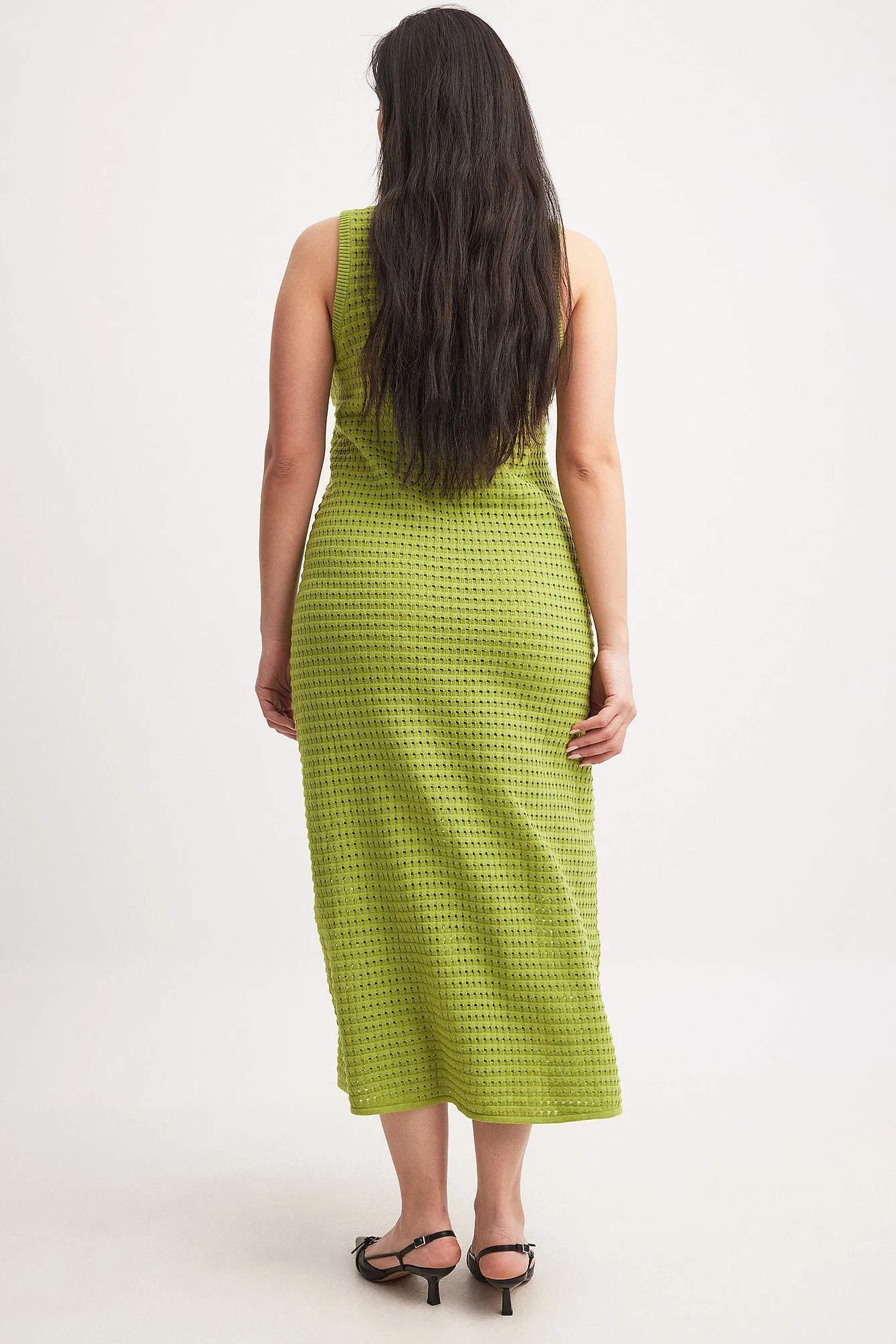 Knitted Crochet Midi Dress
