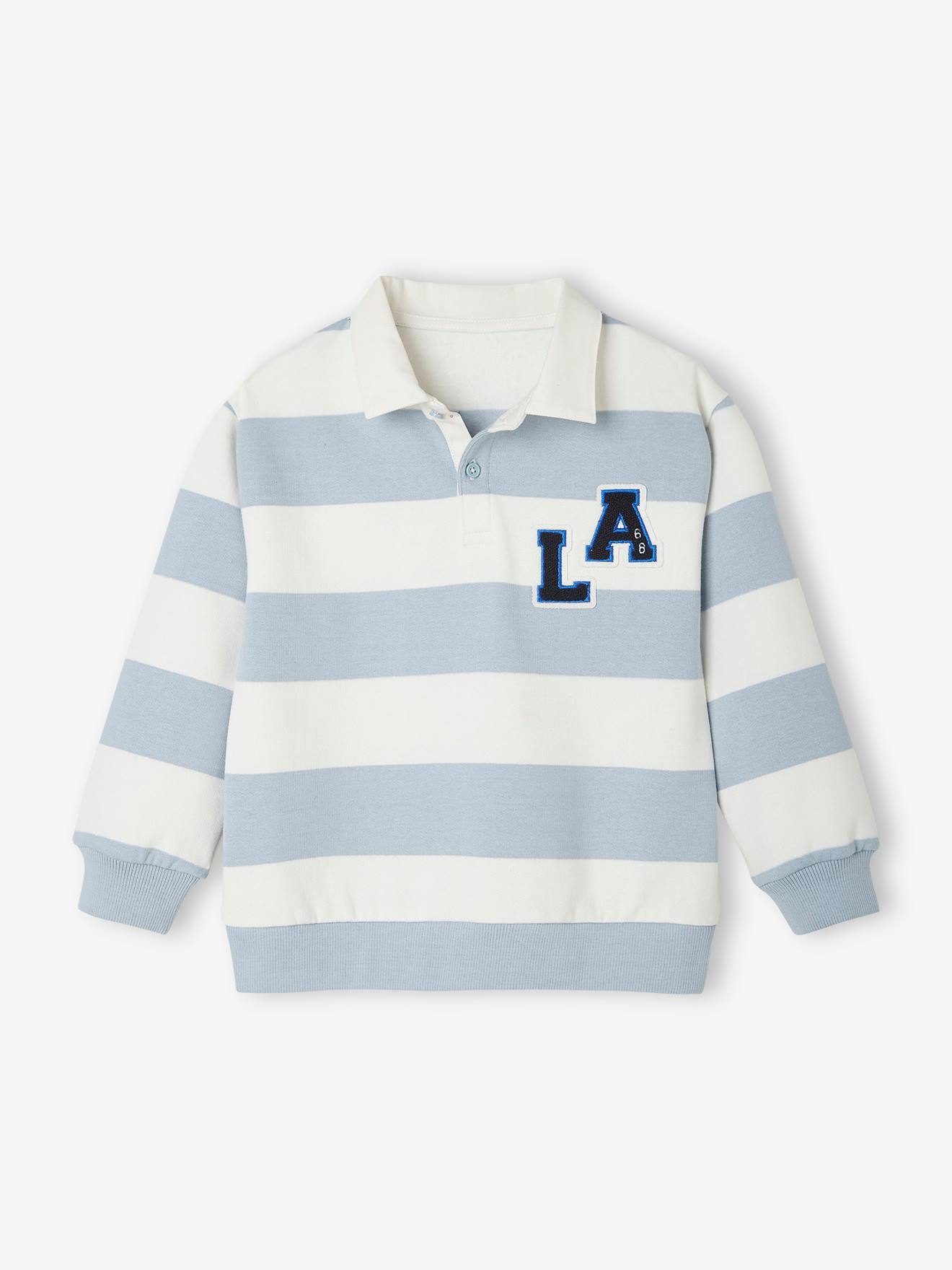 Vertbaudet Jungen Sweatshirt - blau gestreift