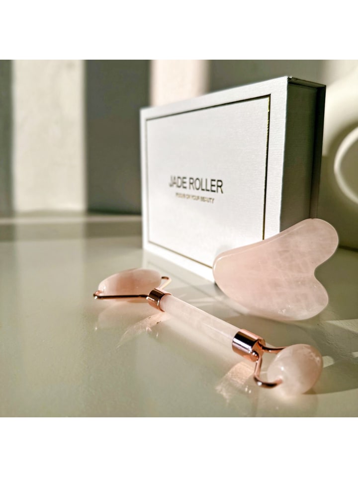 Intirilife 3-teiliges Gua Sha Gesichtsmassage Set in Rosa günstig kaufen onesize