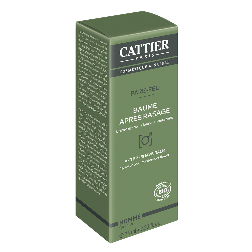 cattier Baume Après-rasage - Pare-Feu - 75ml Soins Homme