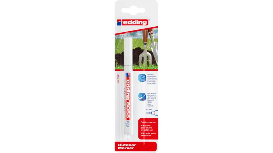edding 8055 Outdoormarker weiss schwarz
