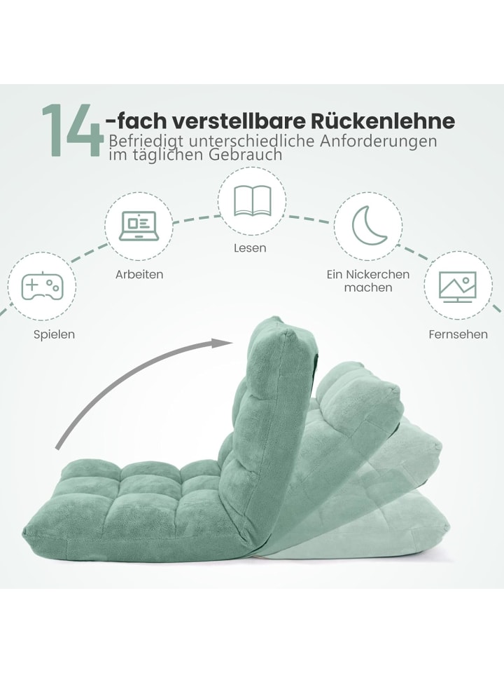COSTWAY Bodenstuhl in Grün günstig kaufen onesize