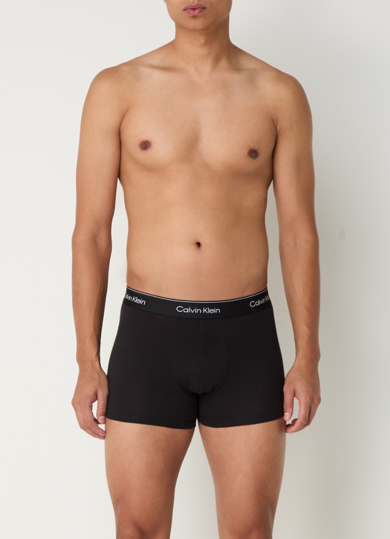 Calvin Klein Modern Cotton boxer shorts with logo waistband in a 3-pack