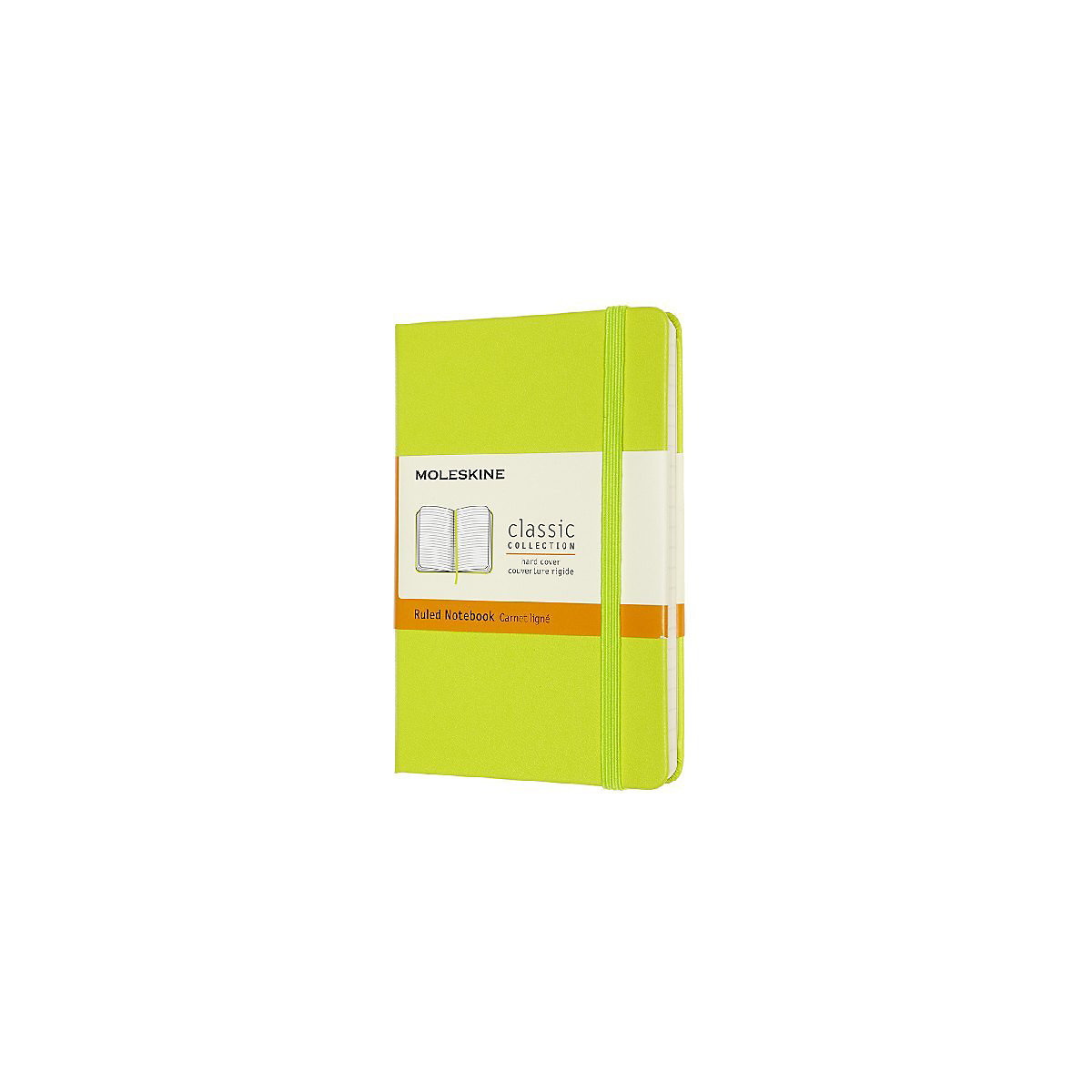 Moleskine Notizbuch Large/A5 Liniert, Limetten Grün
