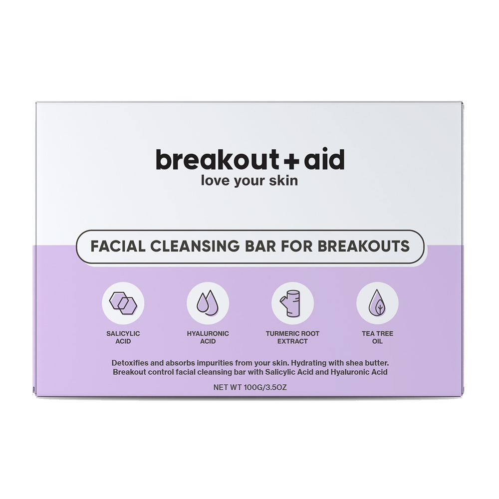 Breakout Aid Cleansing bar Traintemant de l'acnée