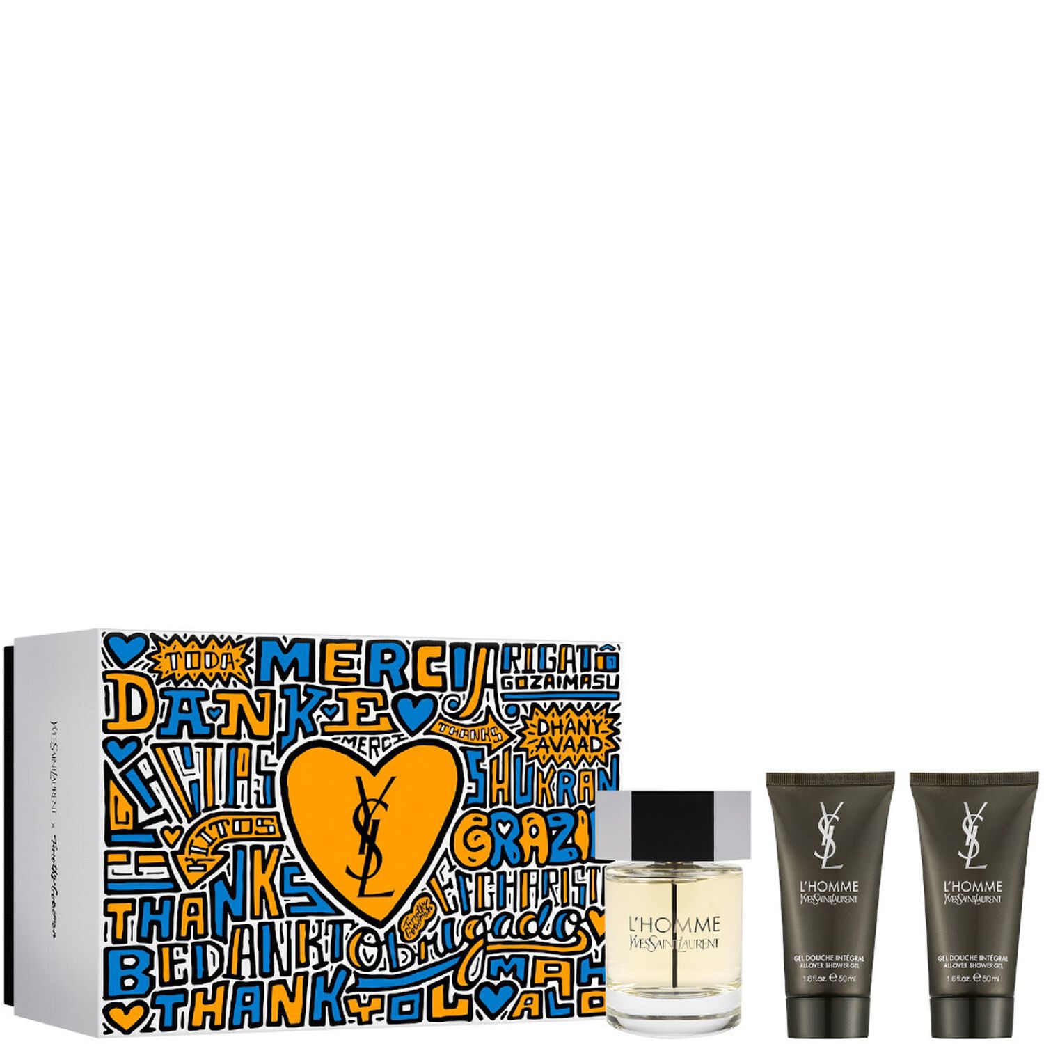 Yves St Laurent L'Homme Coffret Eau de Toilette 100 ml + 2 Gels Douche 50 ml