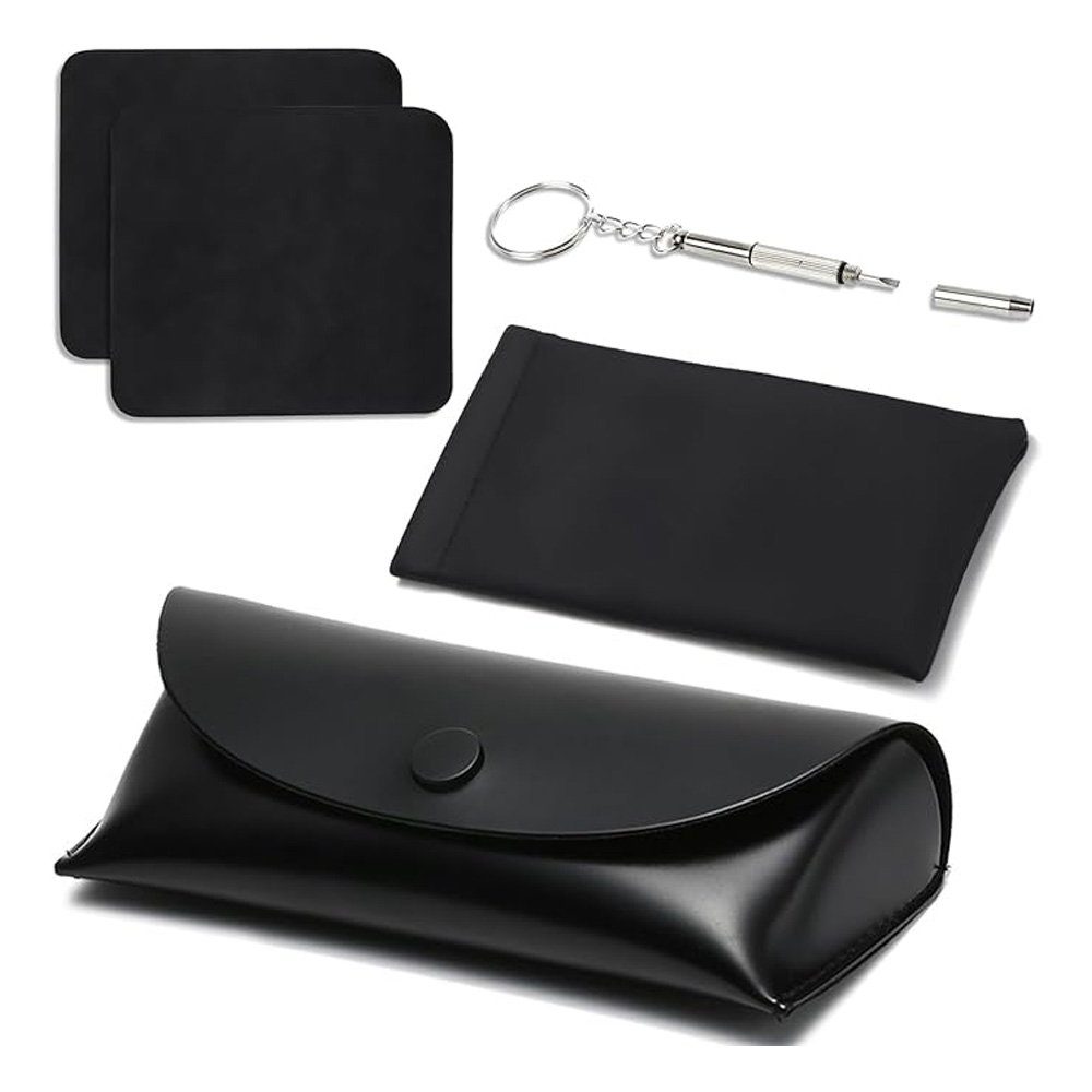 Tian Dee Brillenetui Brillenetui Weich Leder Sonnenbrillen Etui Satz Tragbar Brillen etui