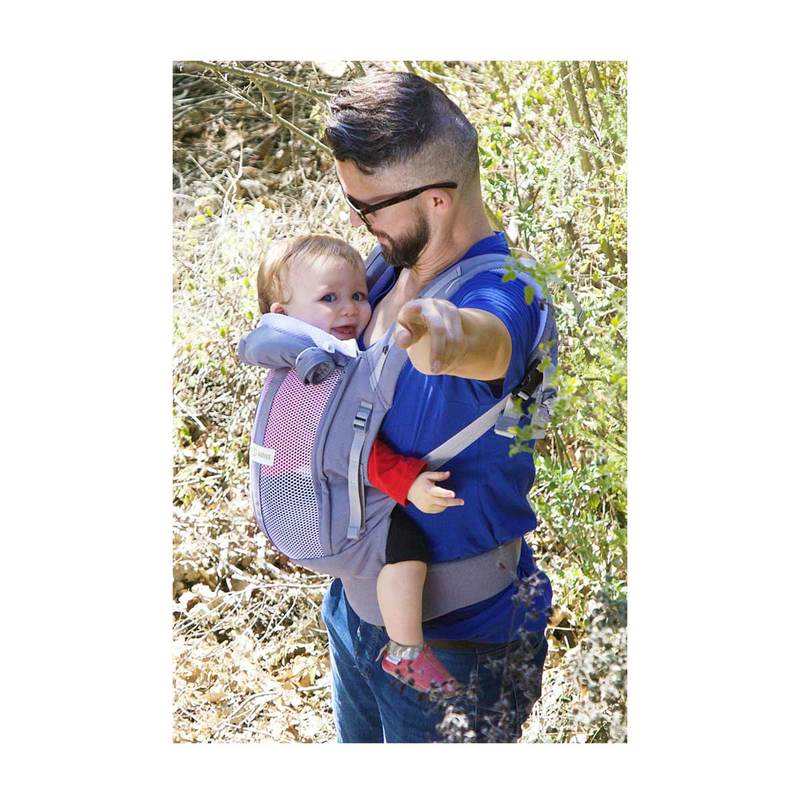 Pack porte-bébé PhysioCarrier gris 0-36 mois Love Radius by JPMBB
