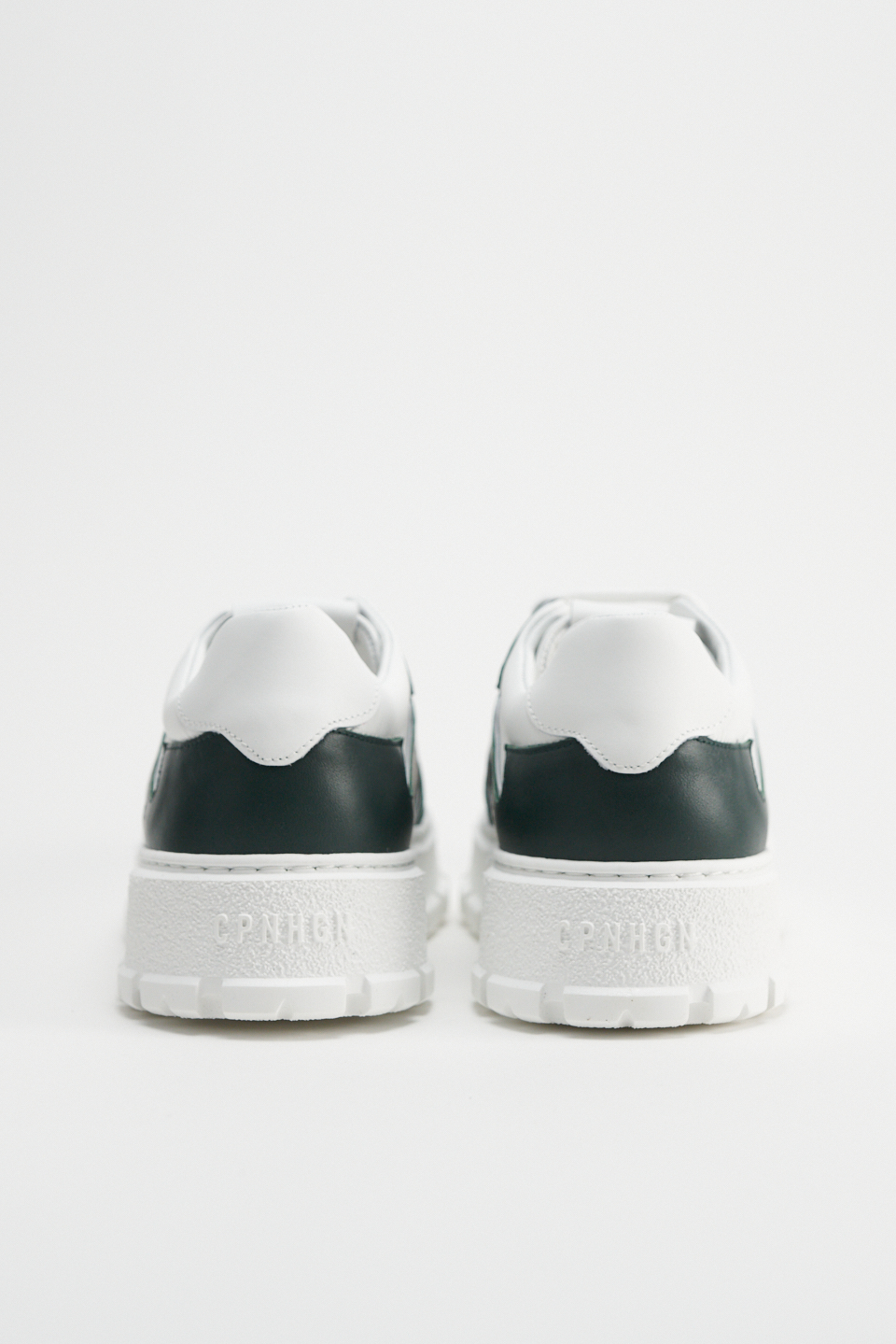 CPH332 leather mix green/white