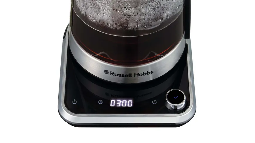 Russell Hobbs Attentiv Wasserkocher 26200-70 schwarz, silber