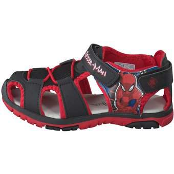 Spiderman Sandale in schwarz