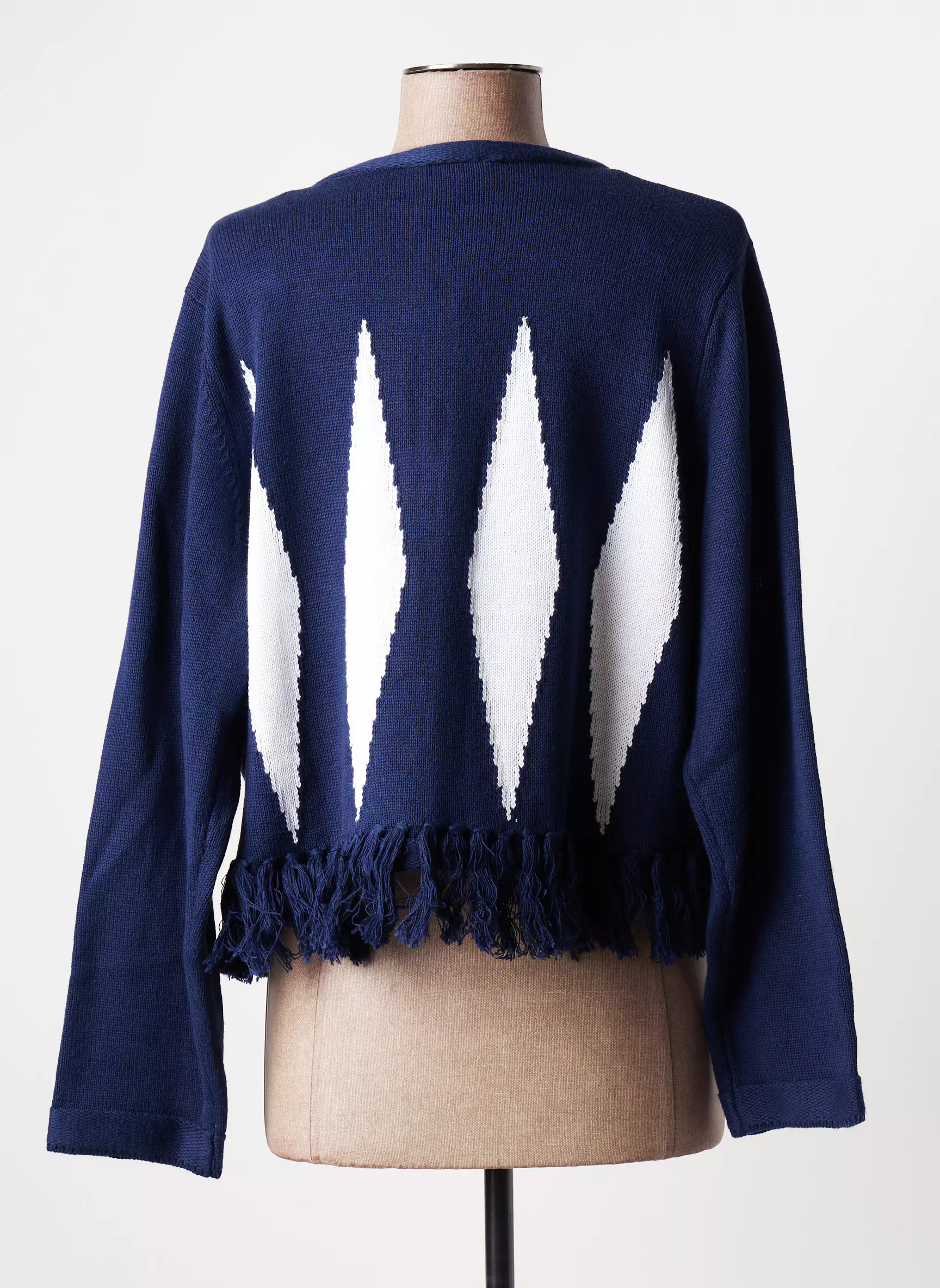 Marble Cardigans Femme couleur bleu