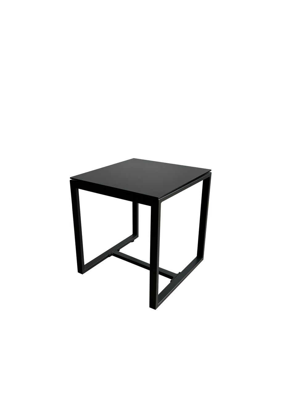 Happy Home Happy Home Bistro-Set 3 tlg. HGE47-SDB schwarz mit dunkelblauen Sitzkissen