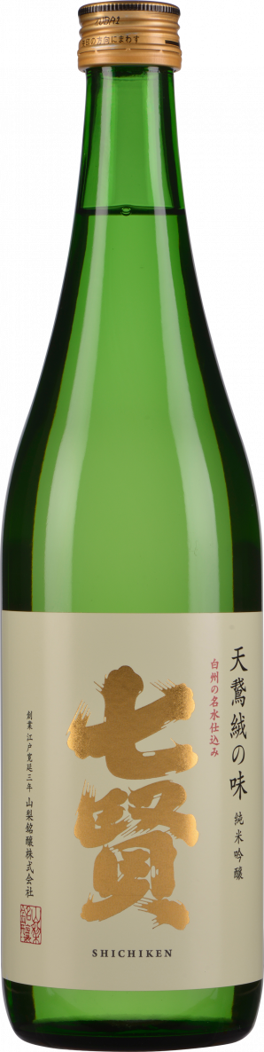 Yamanashi Meijo Sake Junmai Ginjo Shichiken Velvet 0,72 Liter