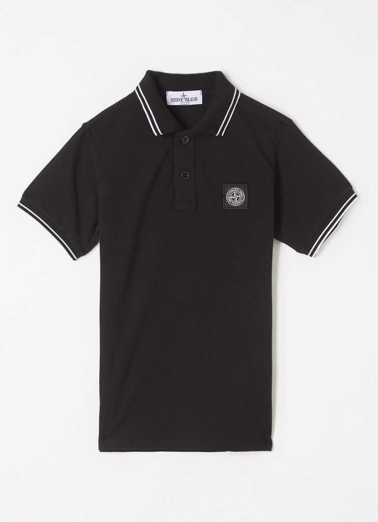 Tricou polo Stone Island 21348 din bumbac cu logo brodat
