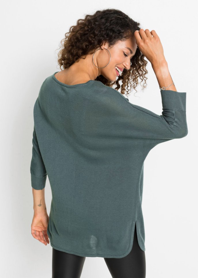 Strickpullover mit 3/4 Arm