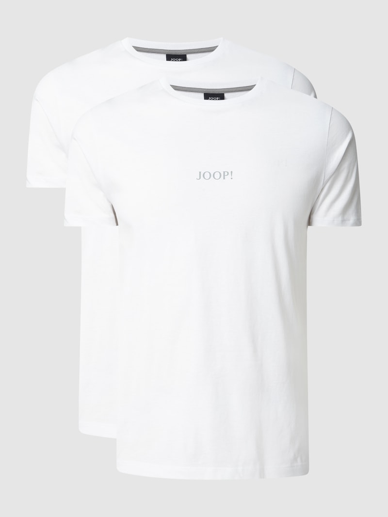 T-Shirt aus Baumwolle im 2er-Pack in weiß