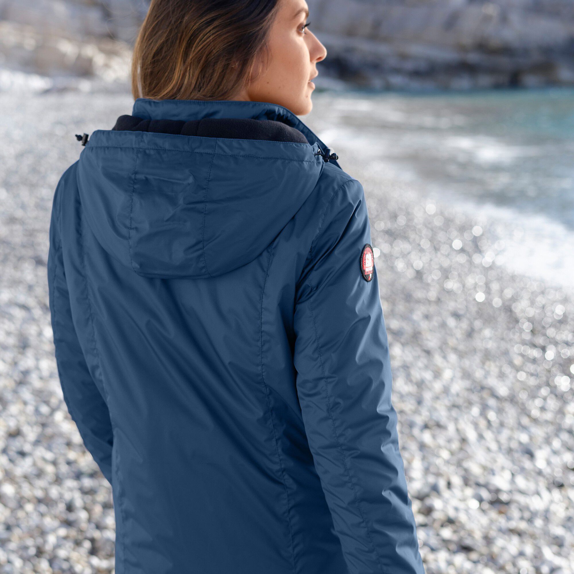 Parka imperméable doublée polaire unie
