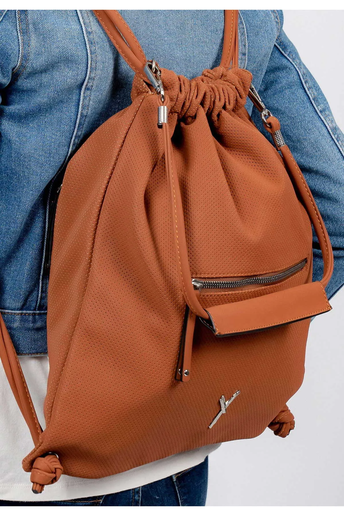 SURI FREY  Rucksack - Braun - Unifarben